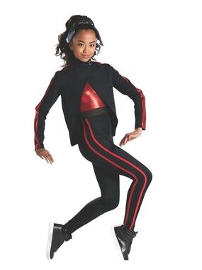 NEW Weissman So Far So Great Black & Red Dance Set - Size: LC